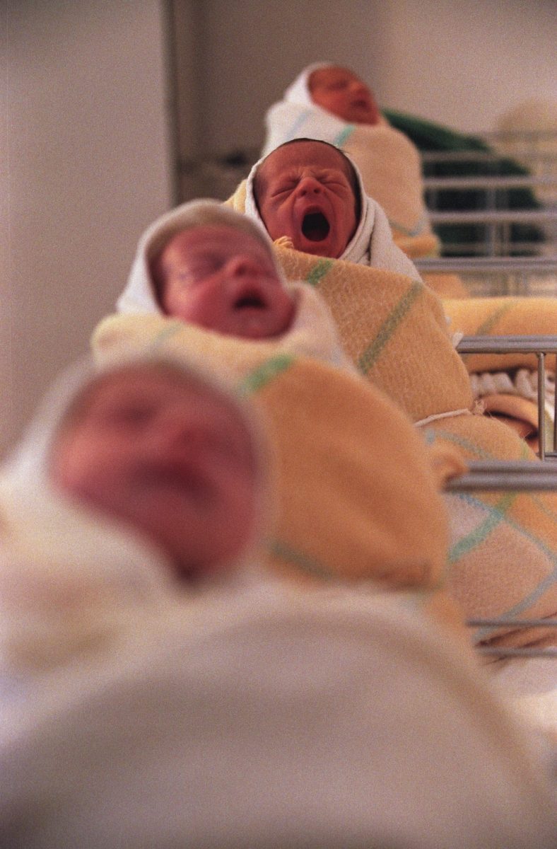 Sarajevo war thorn maternity ward, Karsten's reportage symbolically named 'Sarajevo birth'.