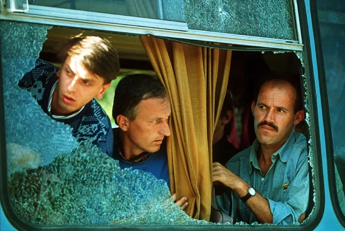 Prisoner exchange outside of Sarajevo in 1992