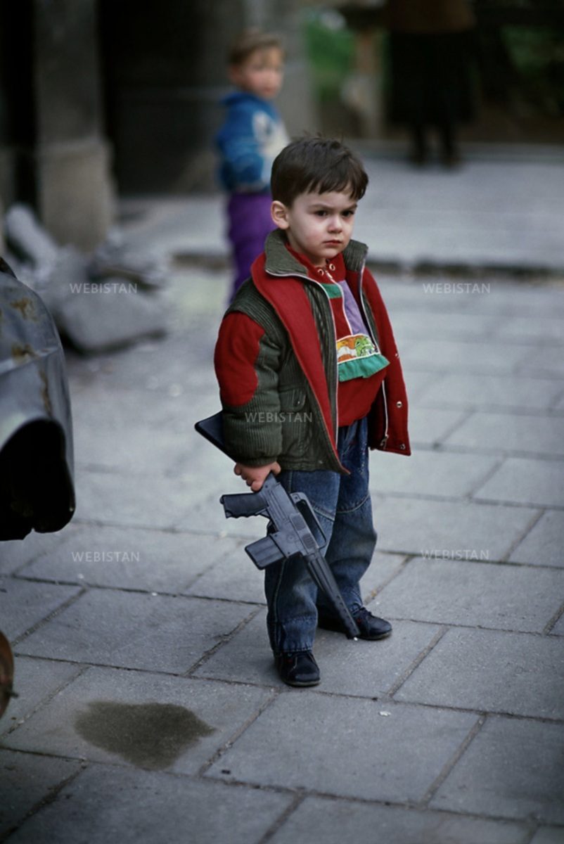Children playing, April 1994, Sarajevo - Bosnia and Herzegovina