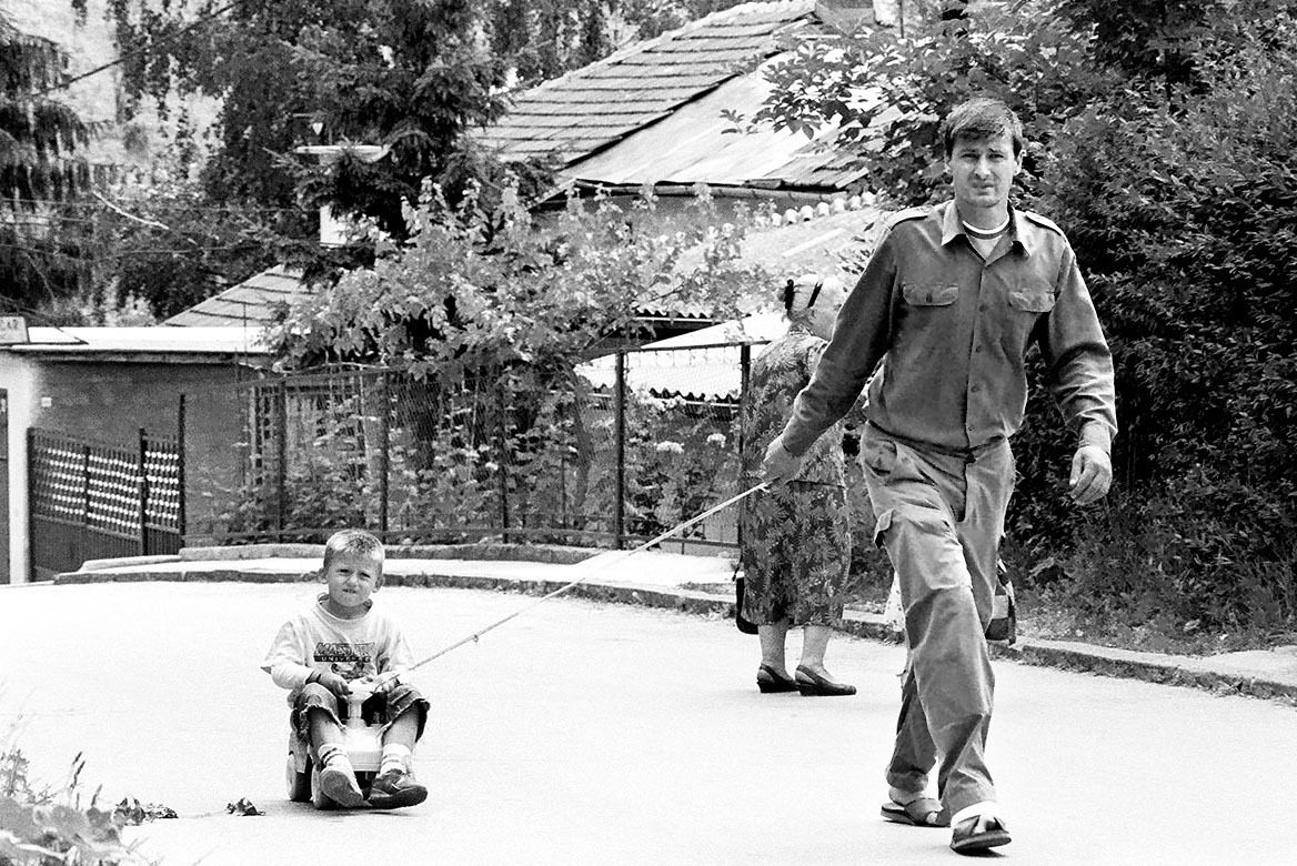 Adnan Husić with his dad.
