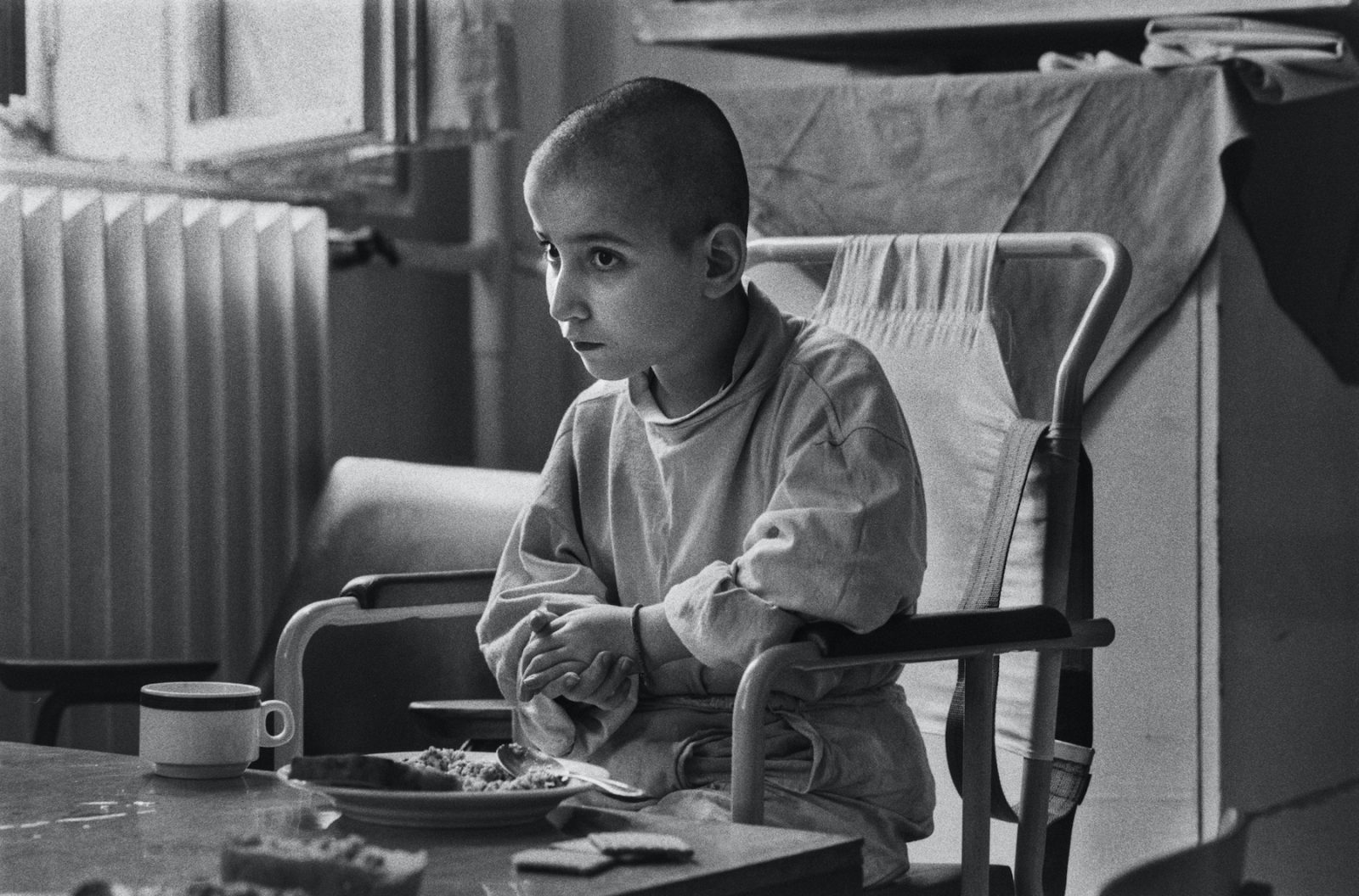 A paralised six year old girl in hospital during The Siege of Sarajevo, Bosnia and Herzegovina which lasted 1,425 days from April 5, 1992, to February 29, 1996.