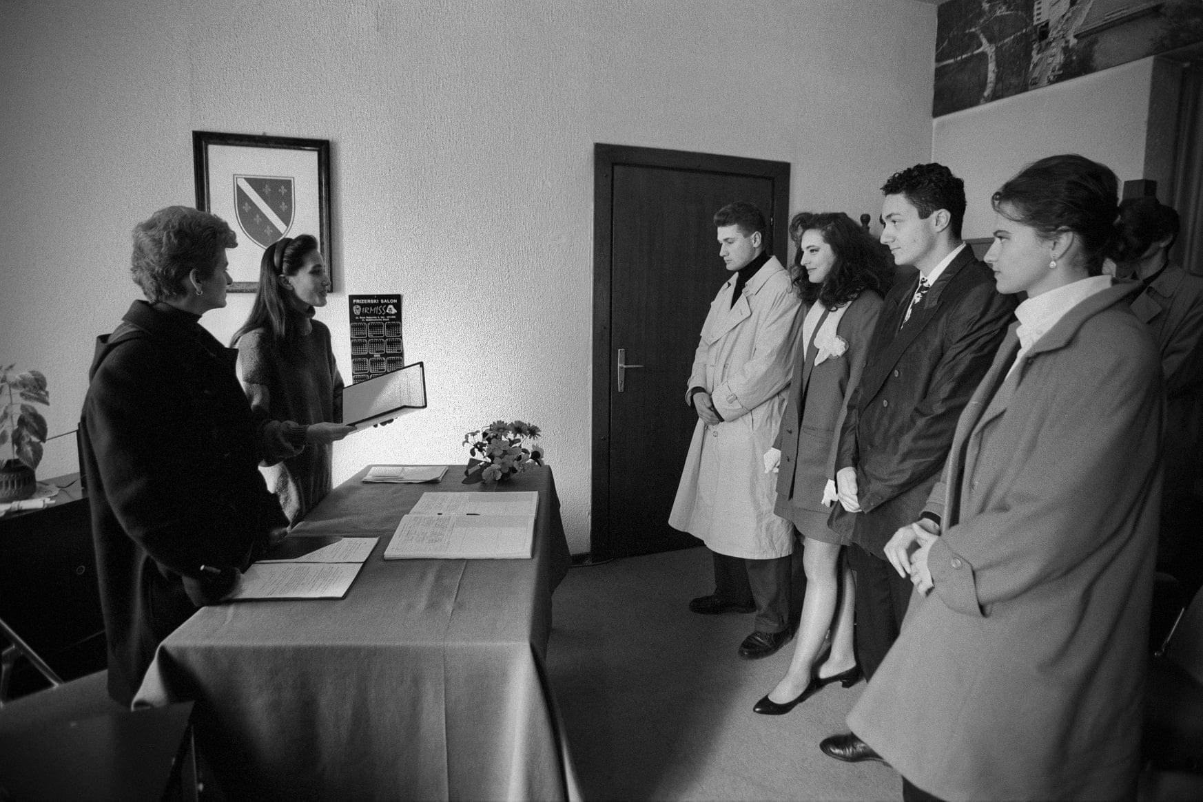 Amila Sehovic & Suad Tupkovic Wedding - Sarajevo, Bosnia and Herzegovina, 1994.