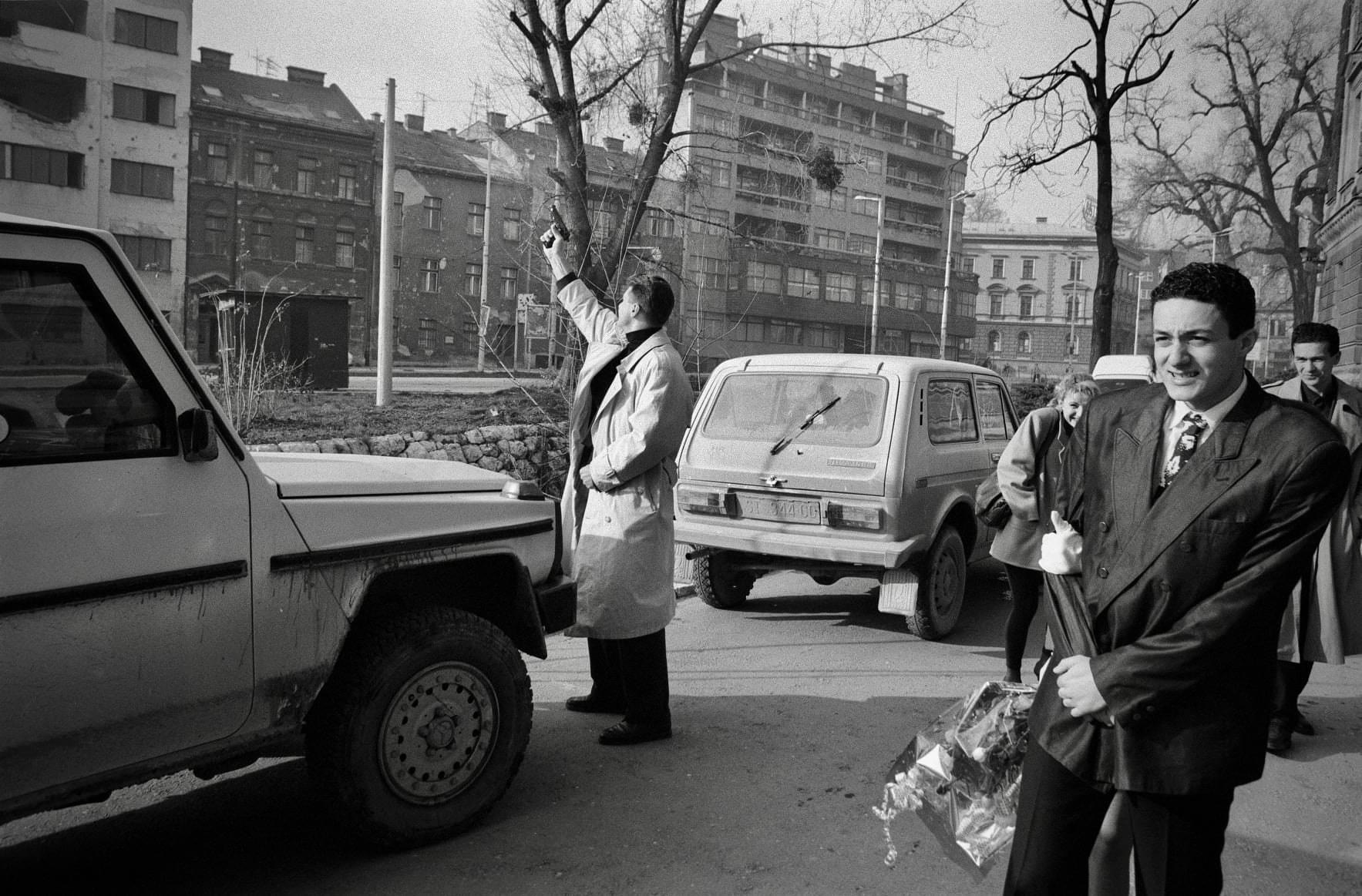 Amila Sehovic & Suad Tupkovic Wedding - Sarajevo, Bosnia and Herzegovina, 1994.
