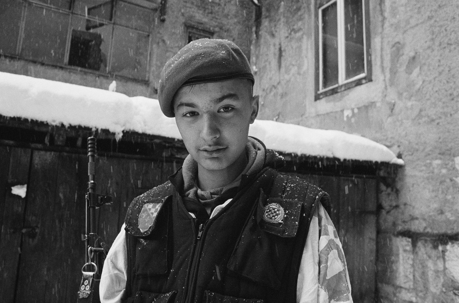 Young Sarajevan soldier, March 1993, Sarajevo.